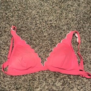 Scalloped Pink swim top by Kate spade